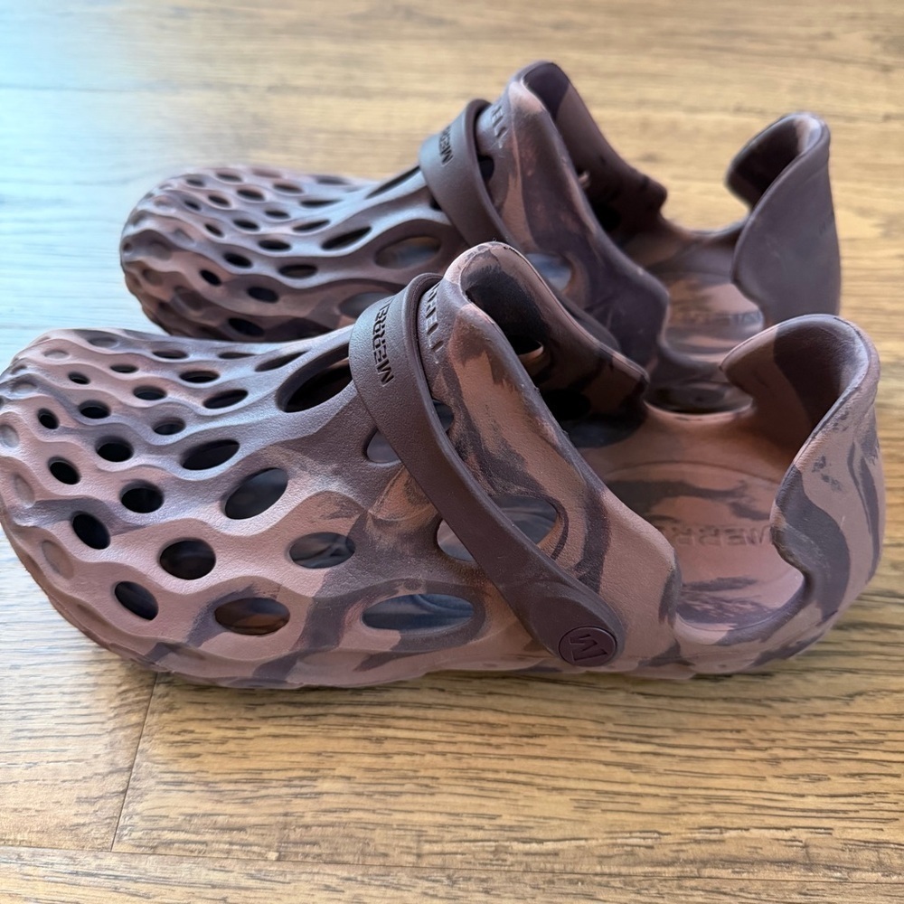 NWOT Merrell Hydro Moc Hiking Slippers Burlwood Men's 4.5 Women's 6 Purple - Picture 3 of 5